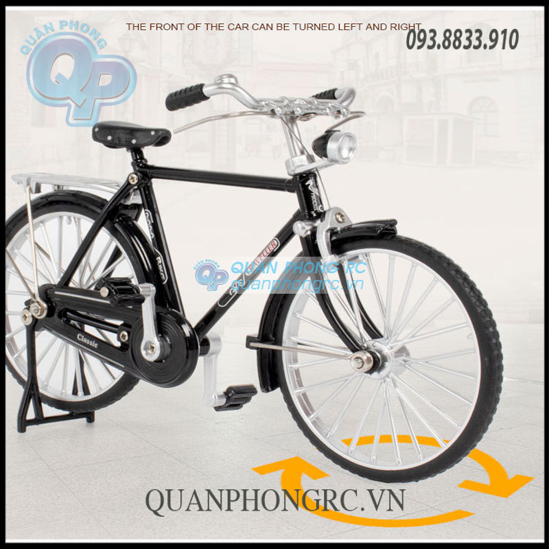 Mô Hình Xe Đạp Xưa Sườn Ngang Tỉ Lệ 1:10