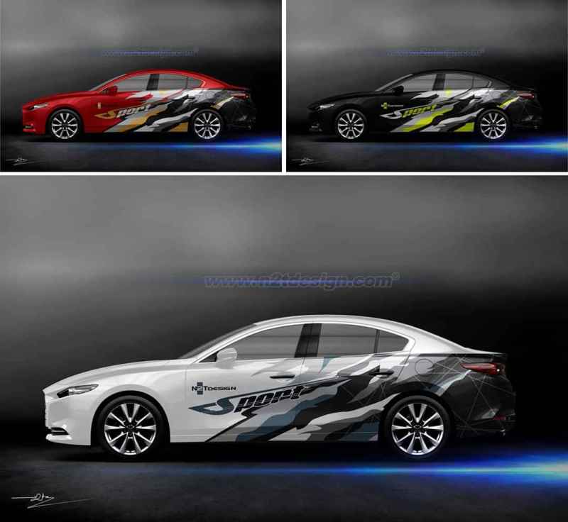 Tem xe mazda 3 Sport nhiều màu,nhiều mẫu cho dân chơi tha hồ lựa