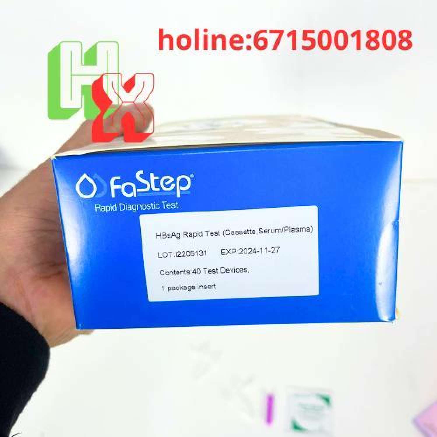 Que Thử Viêm Gan B HBsAg Dạng Khay Fastep Mỹ