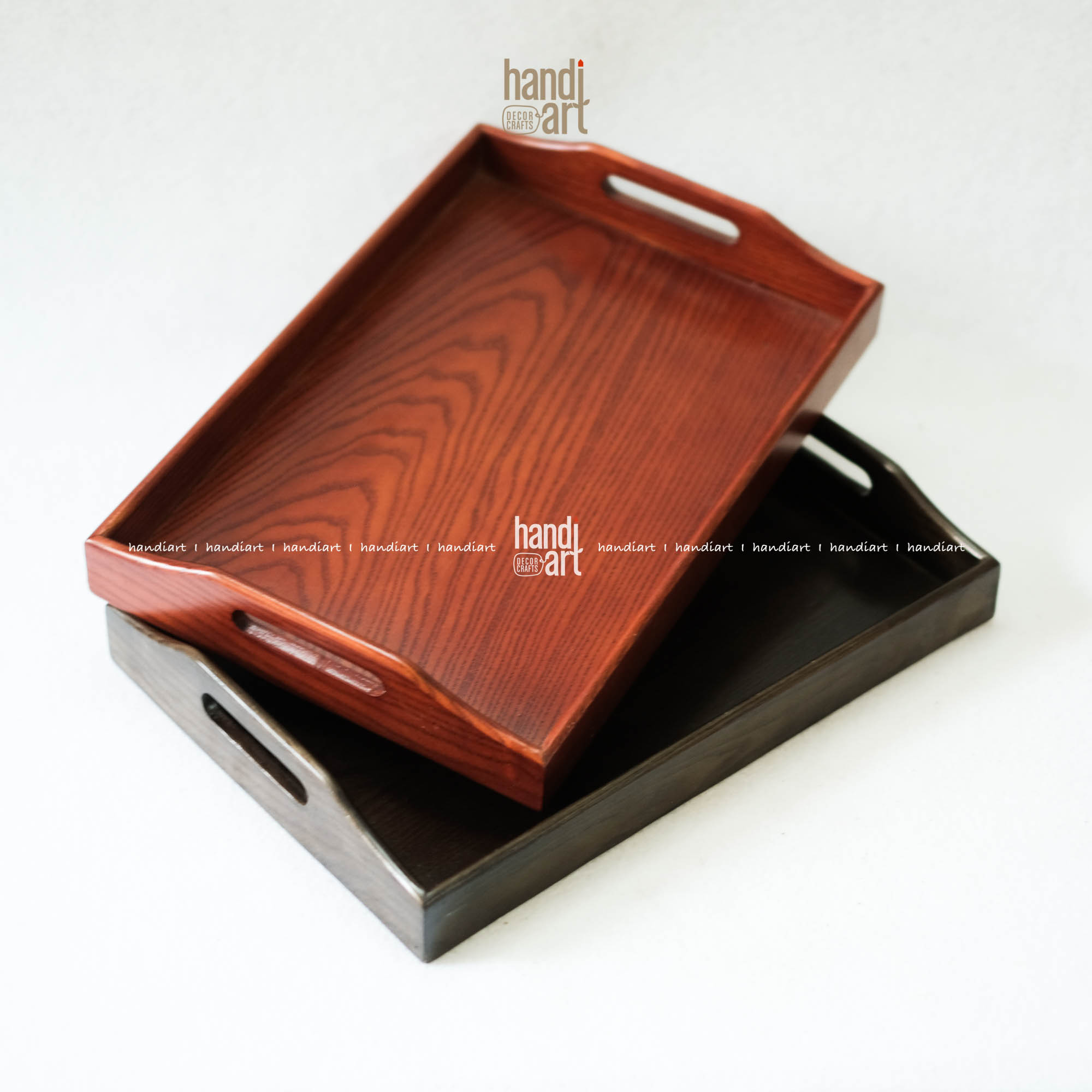 Khay trà gỗ - Khay tay nắm