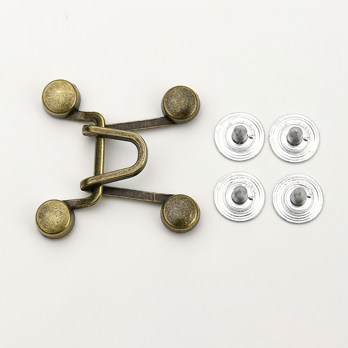 Adjustable Metal Buttons Applique Colorful Jeans