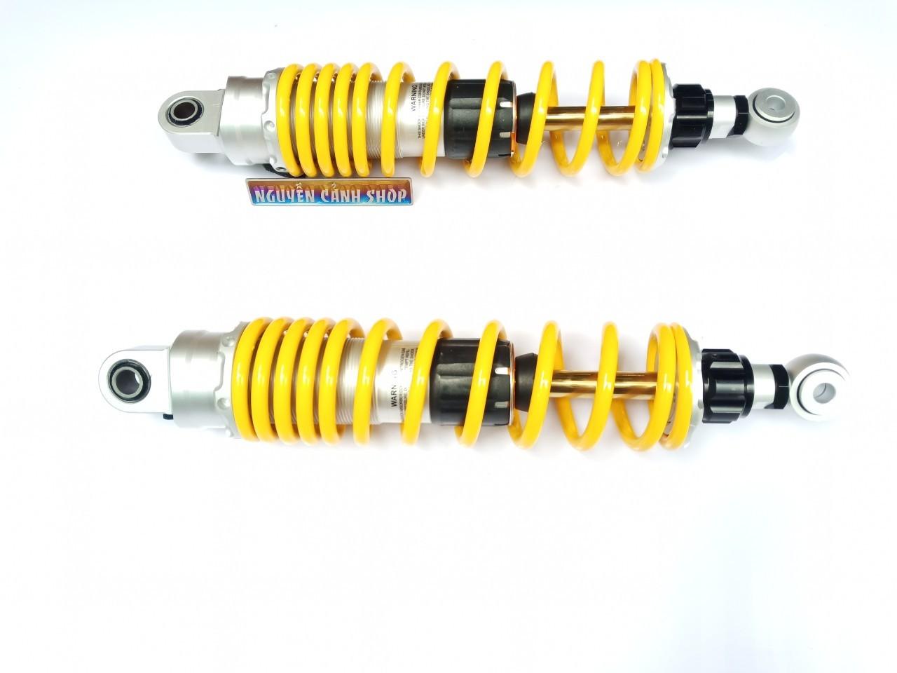 Phuộc sau xe wave Ohlins không bình dầu màu vàng