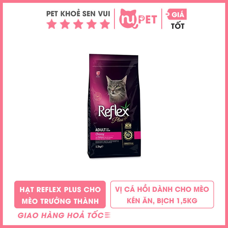 Thức ăn hạt cho mèo trưởng thành Reflex Plus 1.5kg