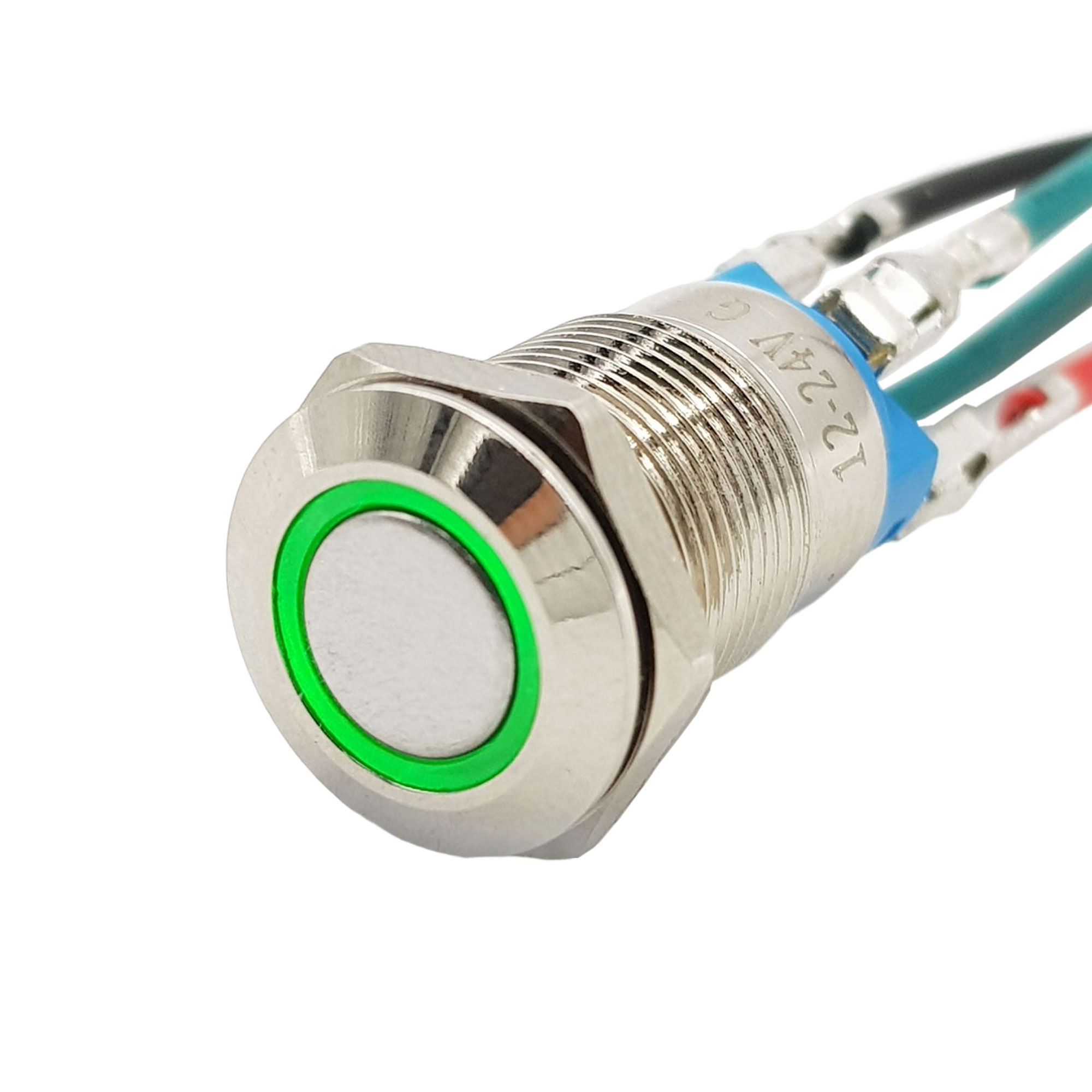 Nút nhấn tự giữ kim loại 12mm