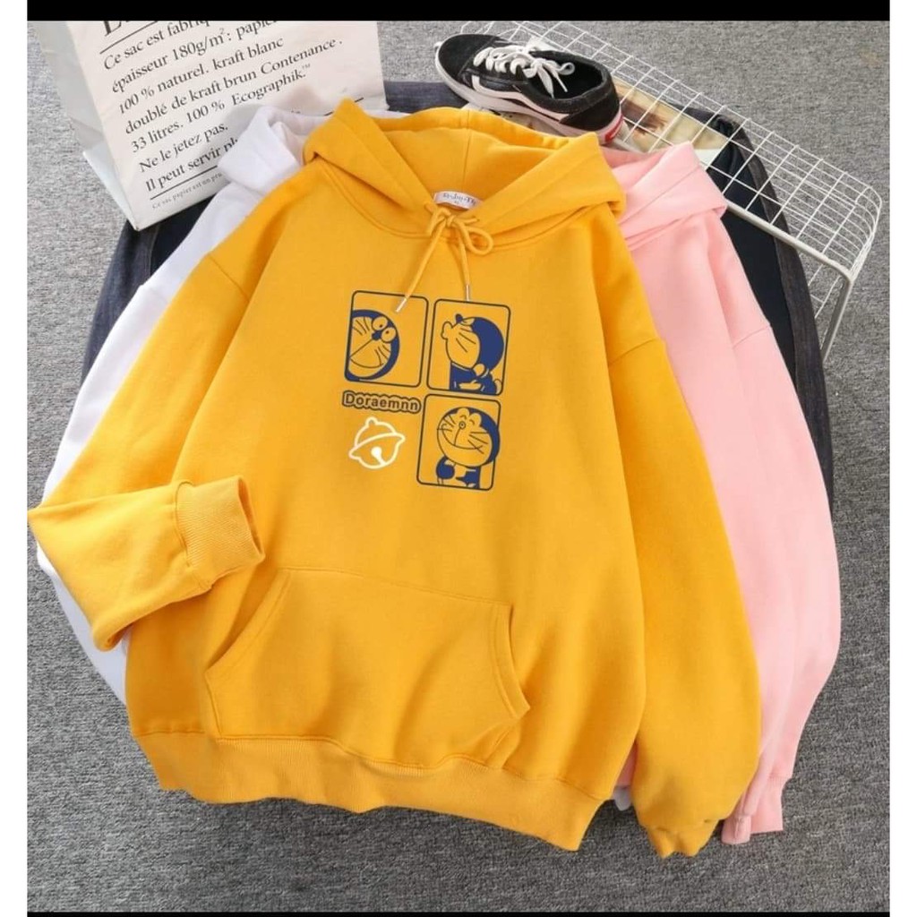 Áo hoodie 3 hình Doremon DTR1120