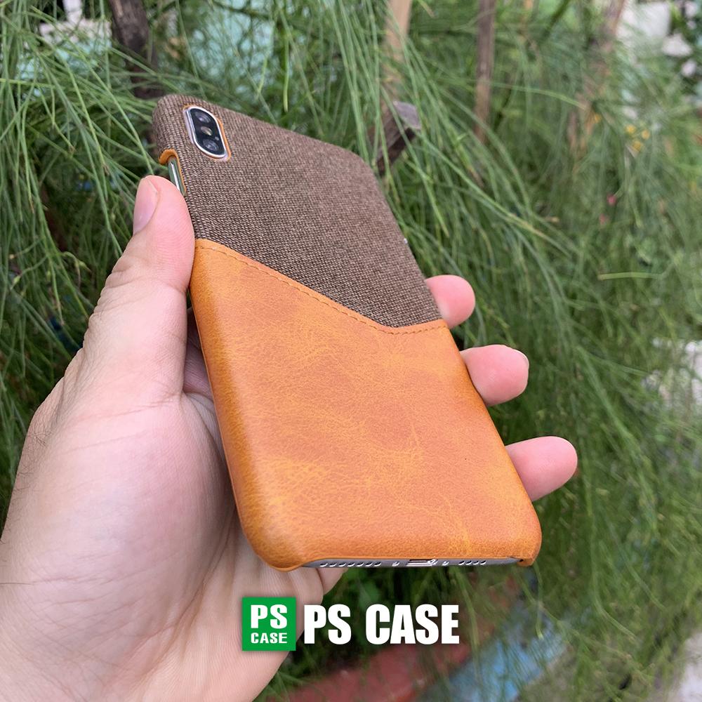 Ốp da vải kiêm ví dành cho iPhone X / iPhone XS - PS Case Phân Phối
