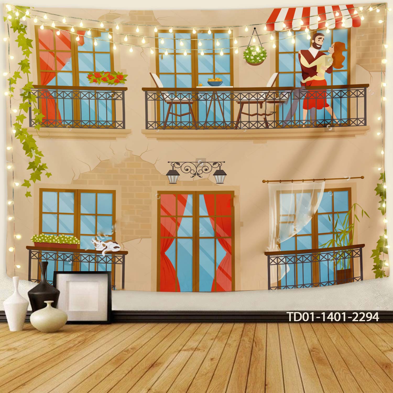 Tranh vải treo tường Tín Phát Decor phòng ngủ, phòng khách,...(TẶNG móc treo, miếng dán 2 mặt)