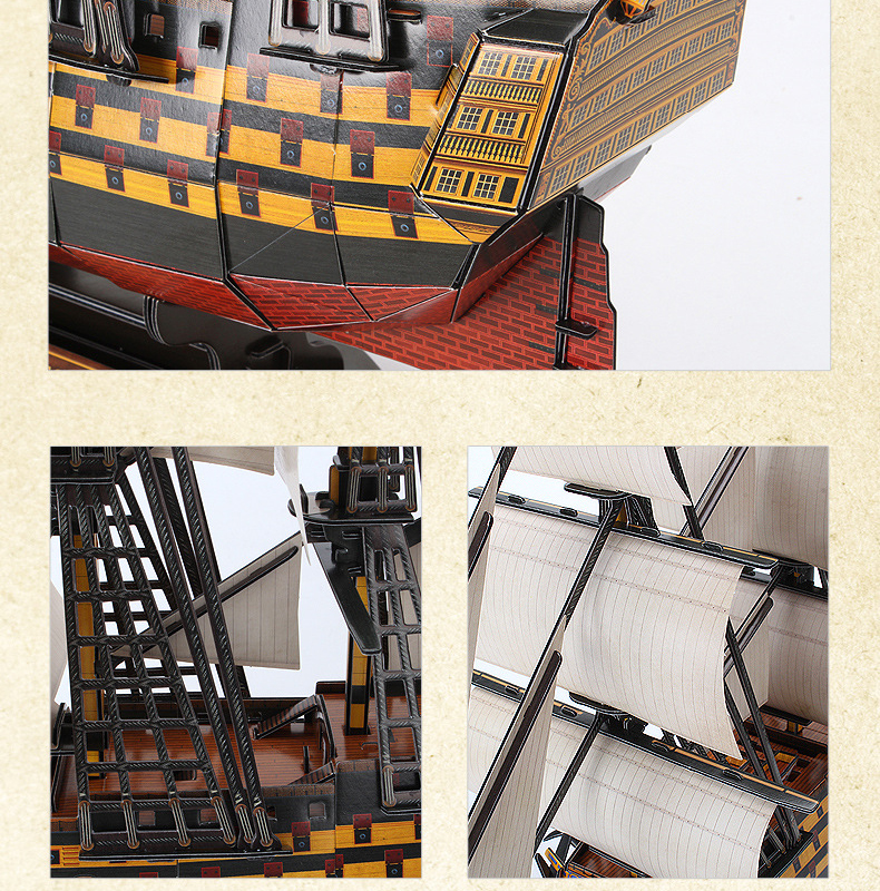 Mô hình giấy 3D CubicFun - HMS Victory - T4019h