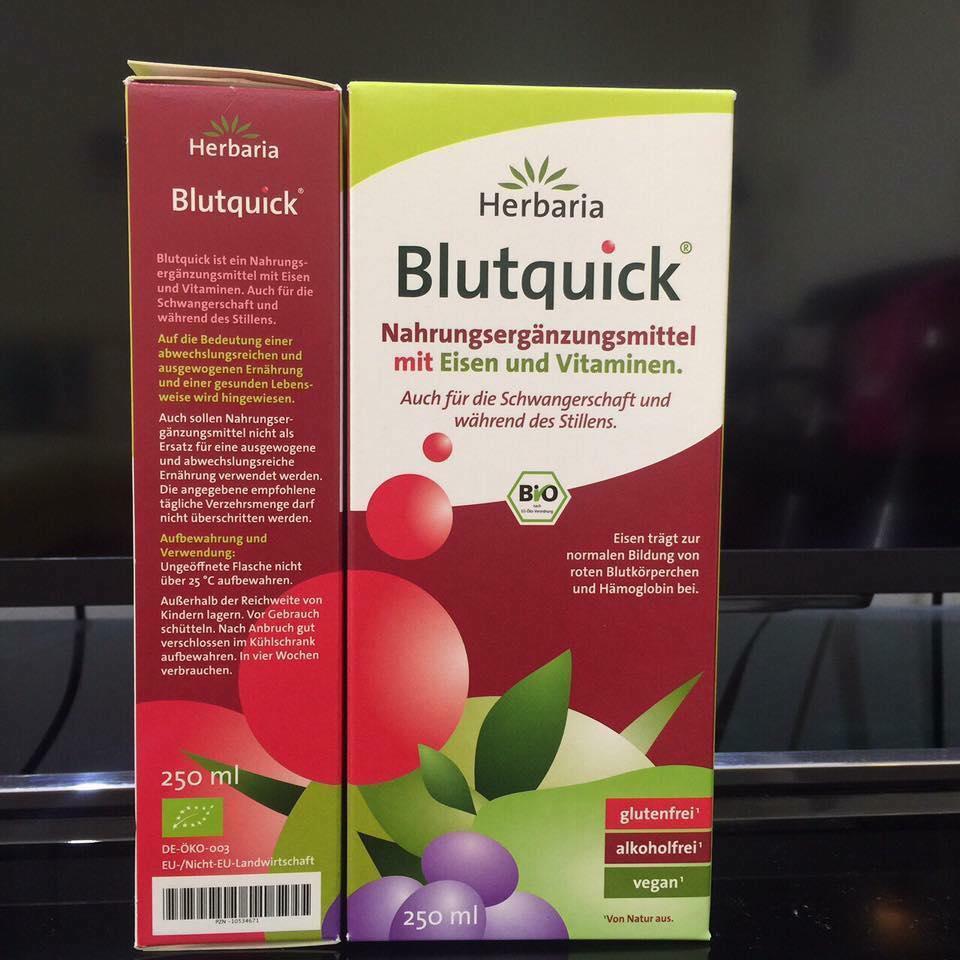 Dung dịch bổ sung sắt hữu cơ Blutquick Herbaria