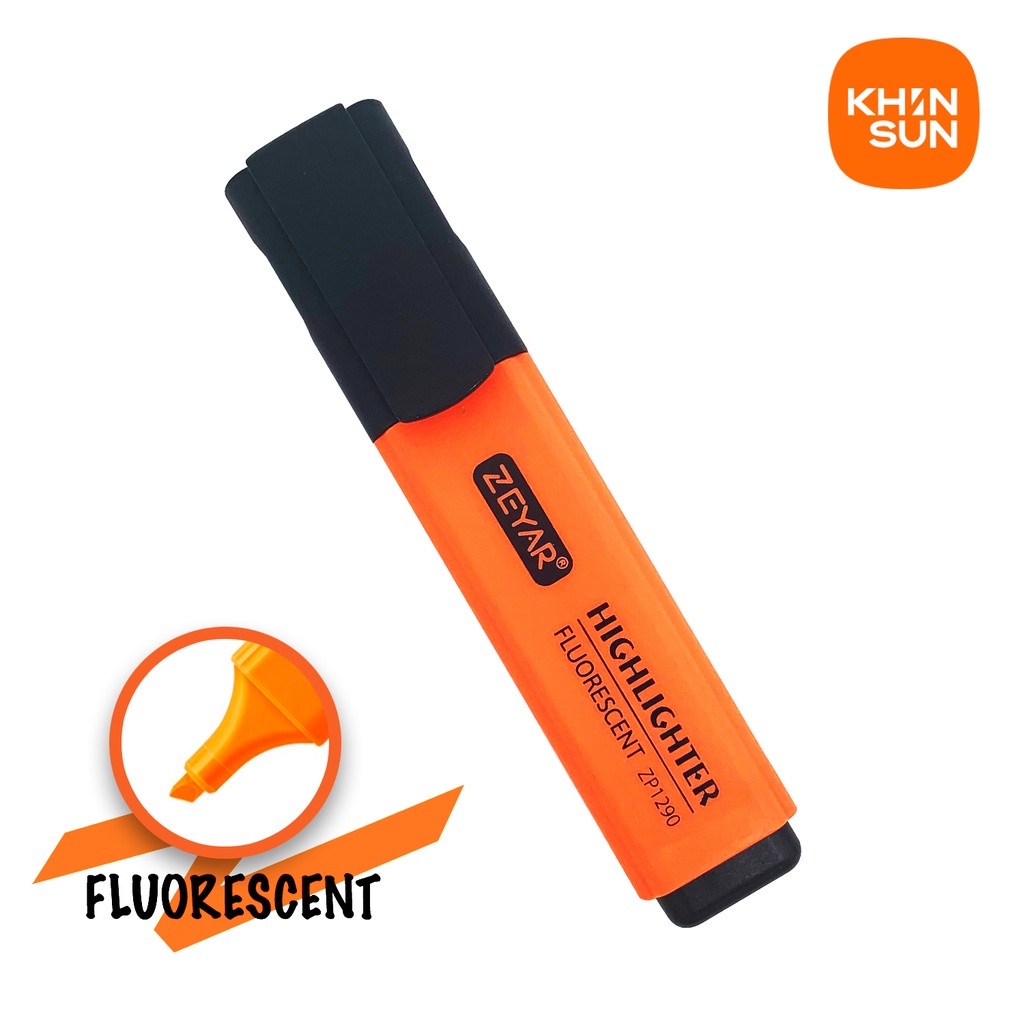 Bút đánh dấu highlight dạ quang zeyzar 18 màu lựa chọn