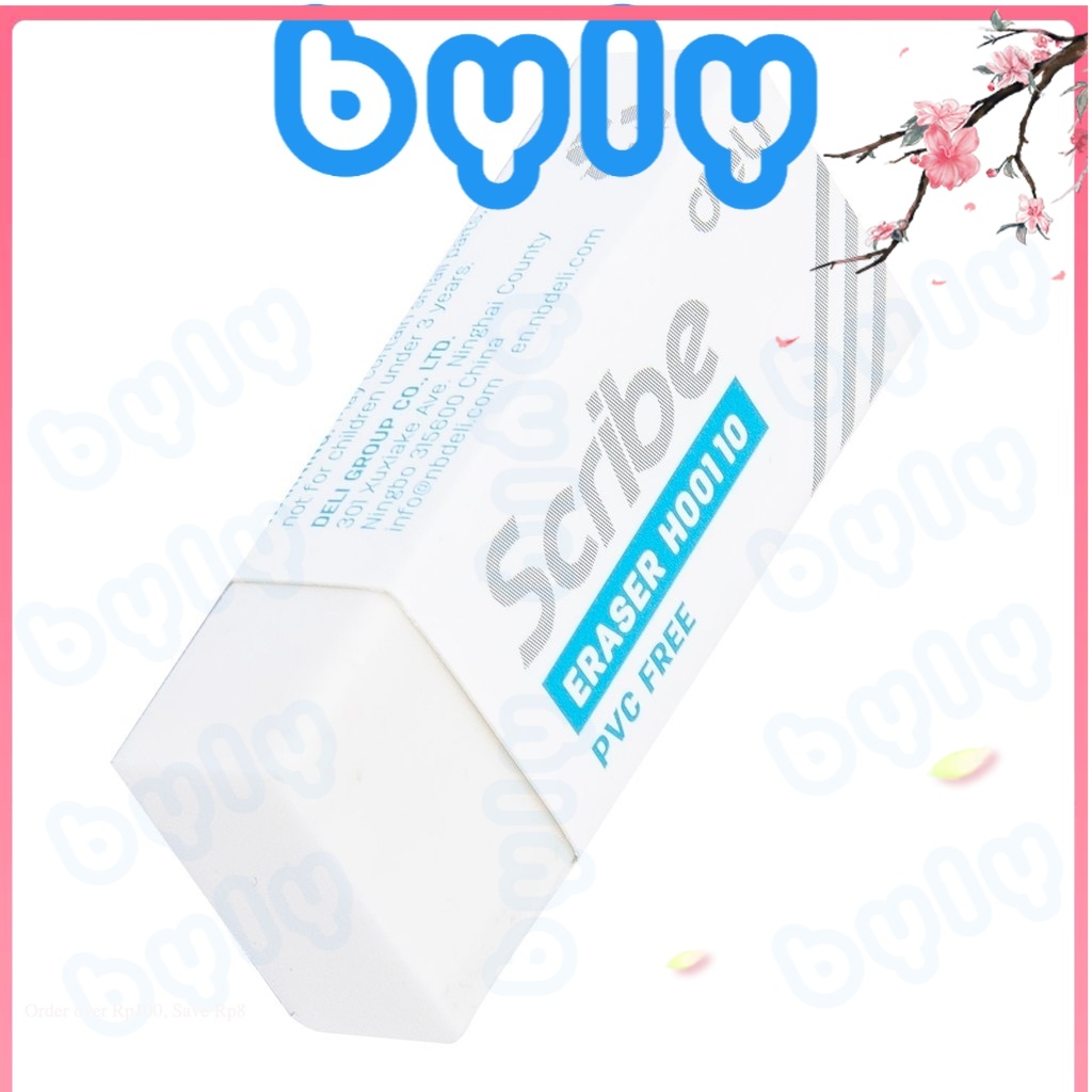 Gôm tẩy bút chì màu trắng deli h00110 - byly shop