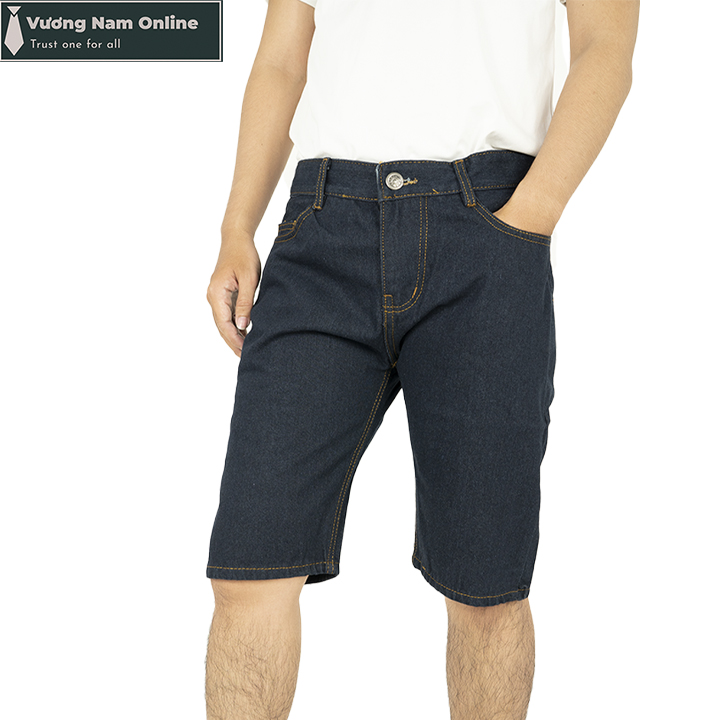 Quần short jean nam chất bò cao cấp big size ngắn kiểu trơn đơn giản