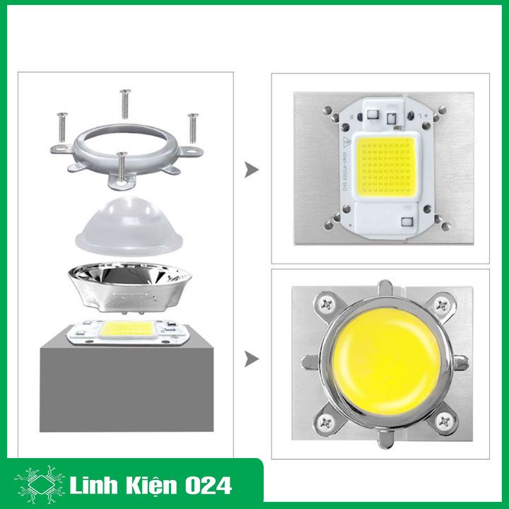 Chụp Led công suất 20W-50W góc 60 độ