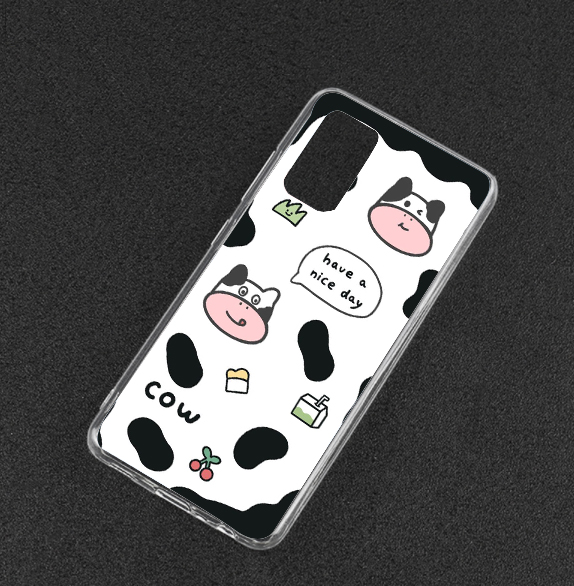 Ốp Lưng Silicon Oppo F1S / A59 A3S A15 / A15S A31 F11 Pro Reno 2F F11 F11 Pro Reno 3 A52 A72 A92 In Hình Bò Sữa P1