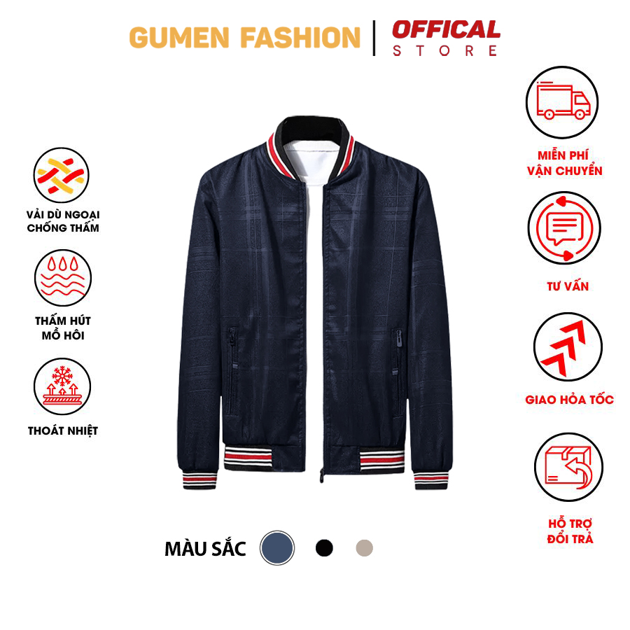 Áo khoác gió vải xịn co giãn nam cao cấp chống nắng,mưa dù xịn đẹp,form chuẩn có túi trong-GC