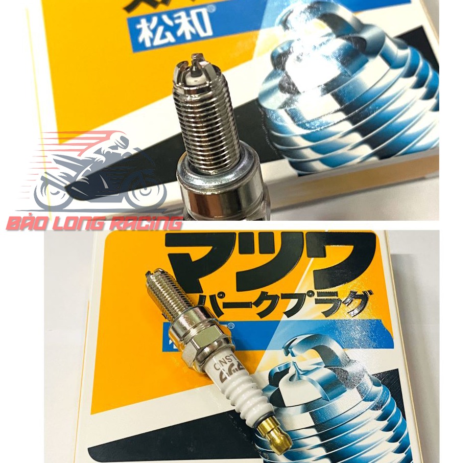 Bugi bạch kim Nhật MatSuWa 3 chấu chân Dài Gắn xe máy Exciter,Winner,Sonic,Wave A110,Blade...