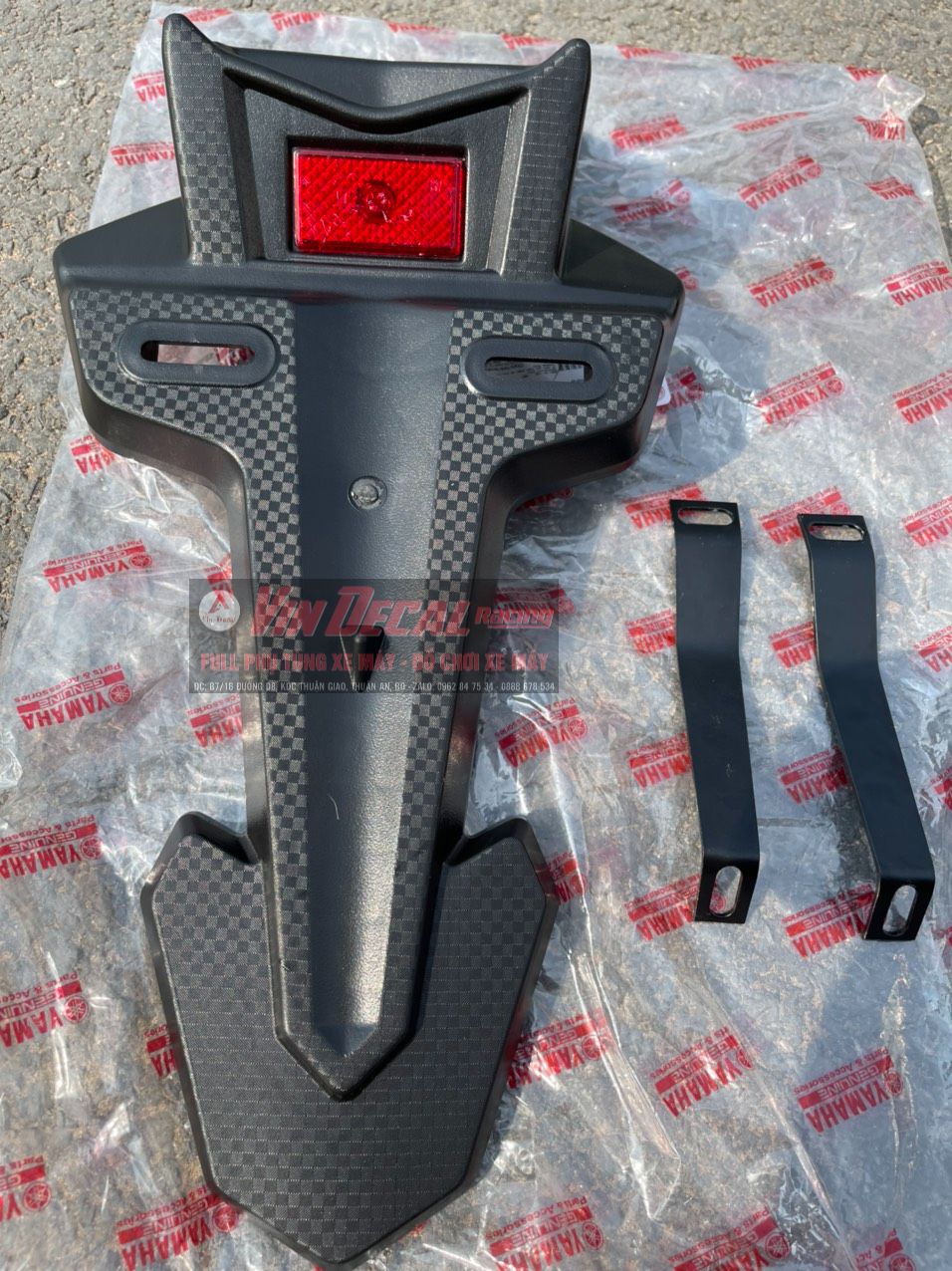 (Tặng kèm bát chống gãy) chắn bùn sau EX155 Kiểu chữ H