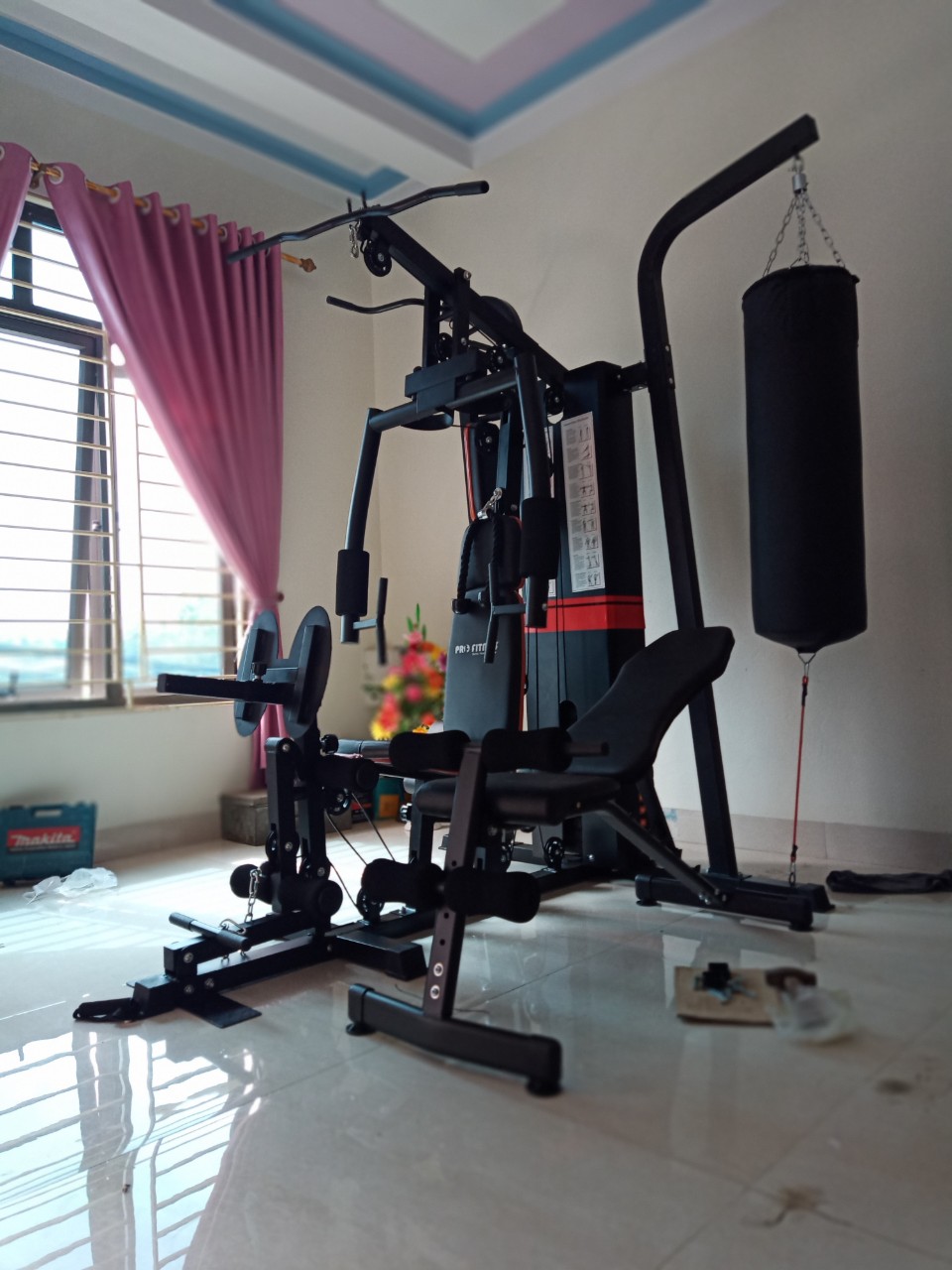 GIÀN TẠ ĐA NĂNG HQ-708A CÓ ĐẠP ĐÙI