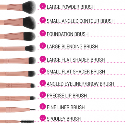 Bộ cọ BH Cosmetics Pretty in Pink 10 cây