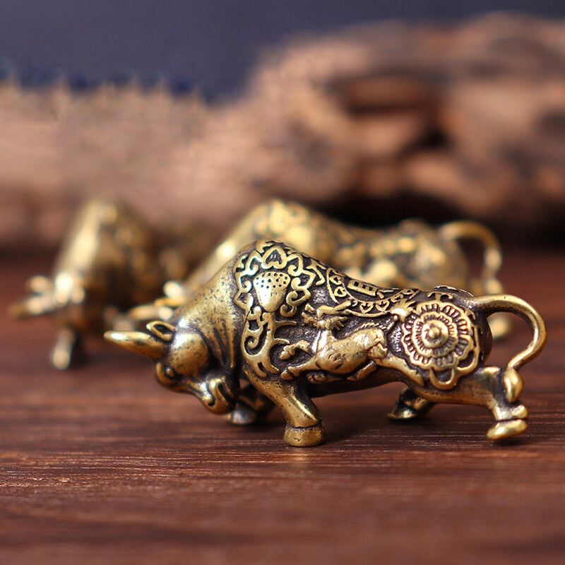 Móc khoá phong thuỷ 12 con giáp tuổi con trâu