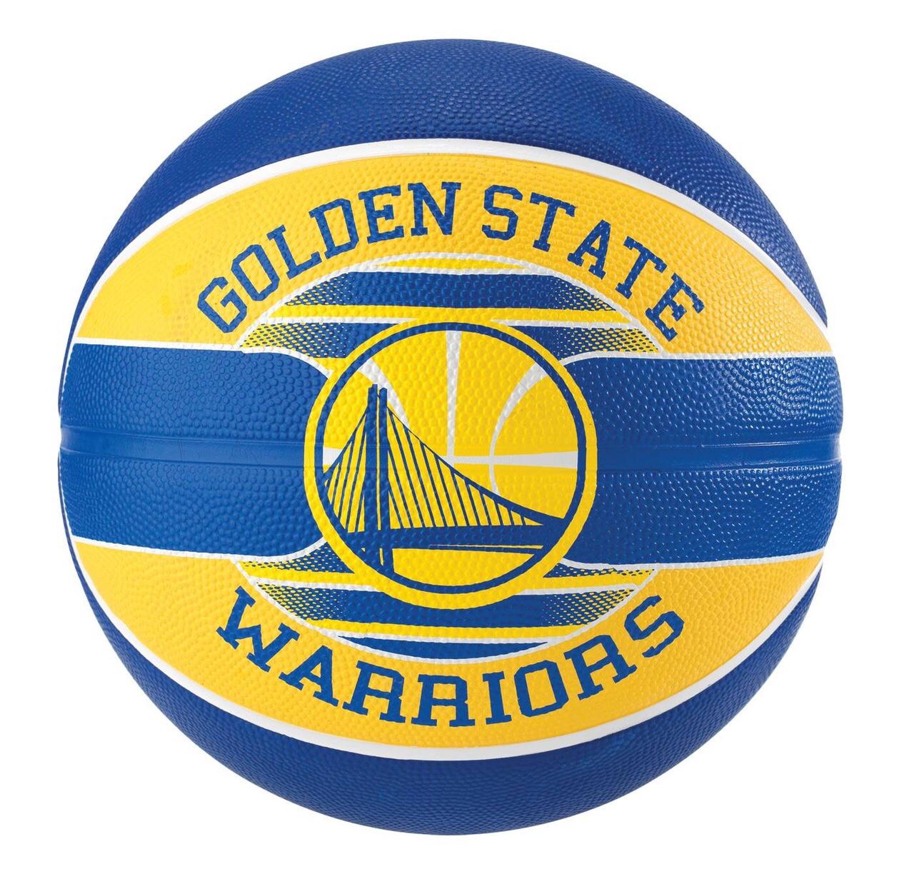 Bóng rổ Spalding Golden State Warriors - Outdoor size 7( tặng kèm kim bơm bóng và túi lưới đựng bóng Sodex)