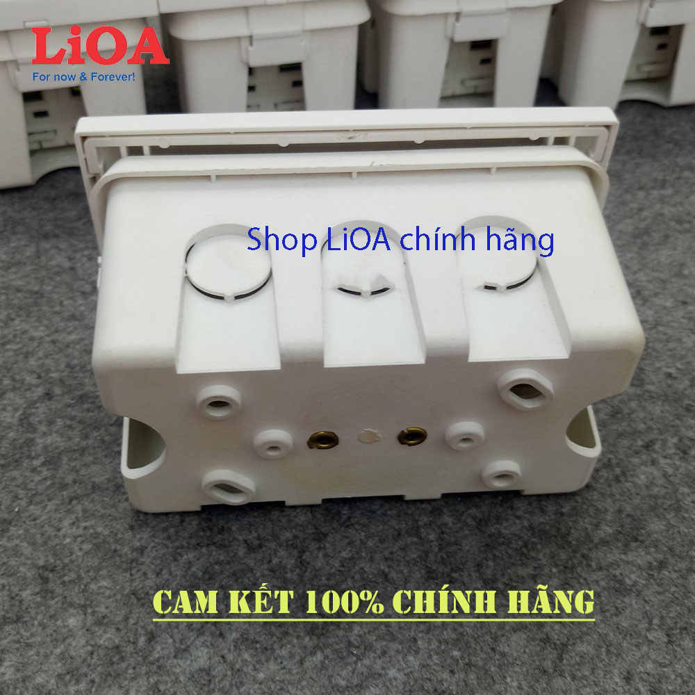 Combo cầu dao tự động (APTOMAT) LiOA  loại 2 cực - Lắp âm tường