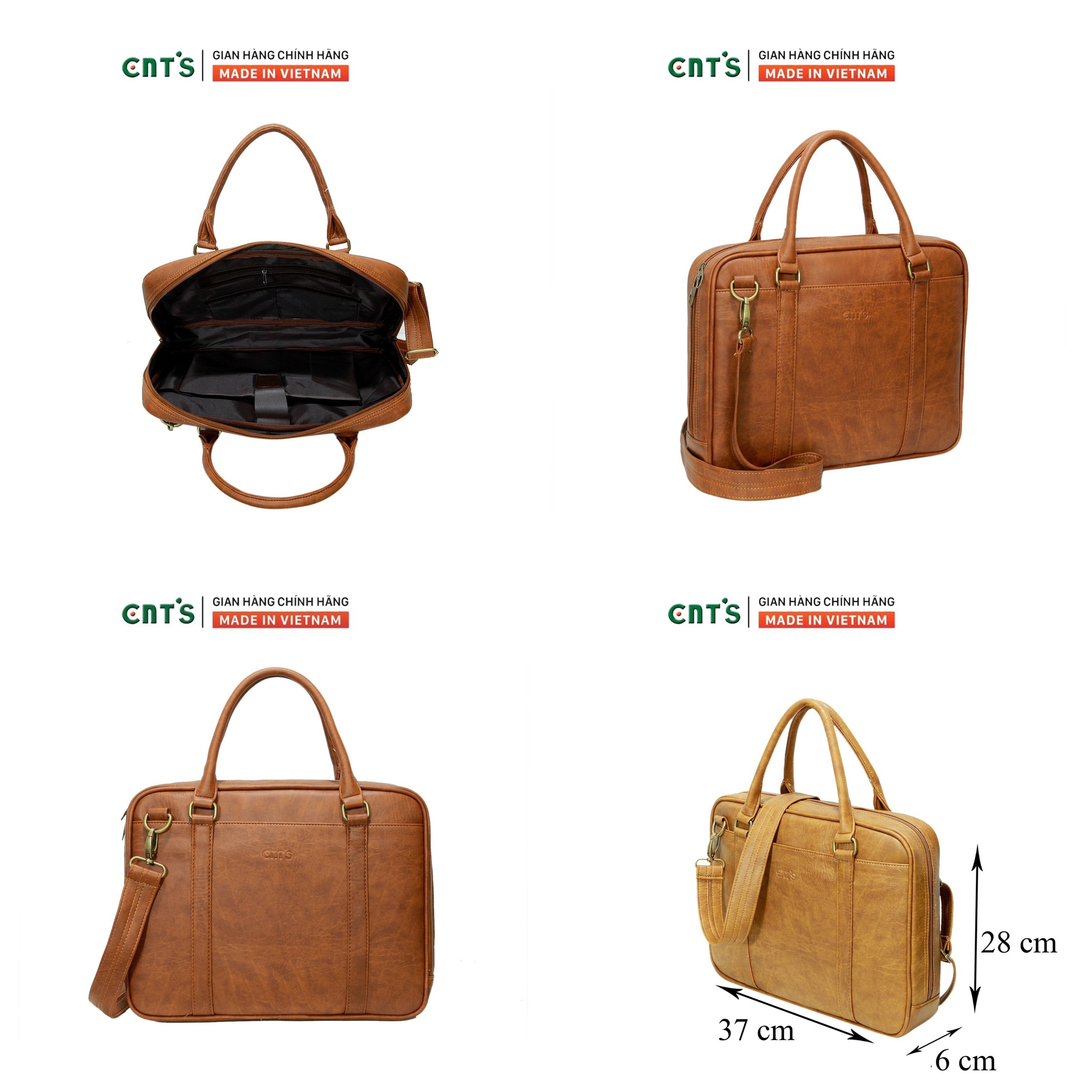 Cặp da nam công sở CNT HQ21 thời trang cao cấp