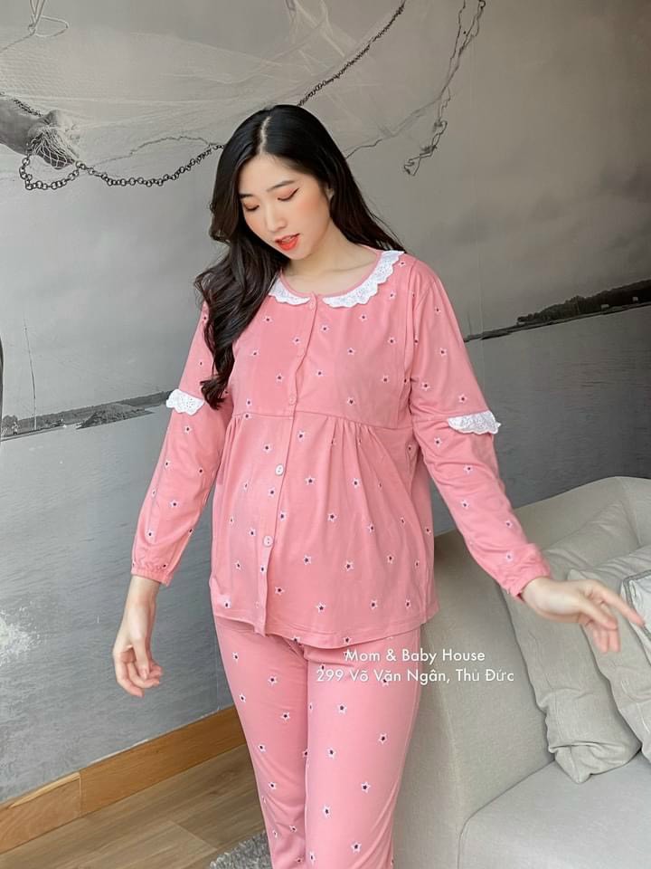 Bộ đồ bầu kết hợp sau sinh chất mát