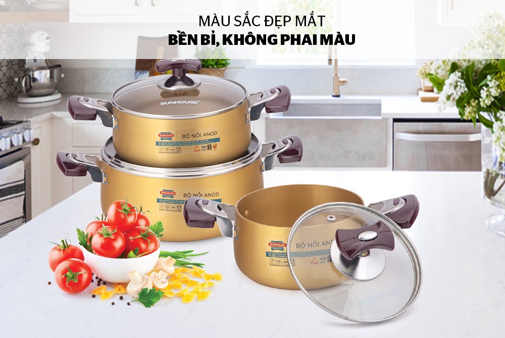 BỘ NỒI ANOD SUNHOUSE SH6634