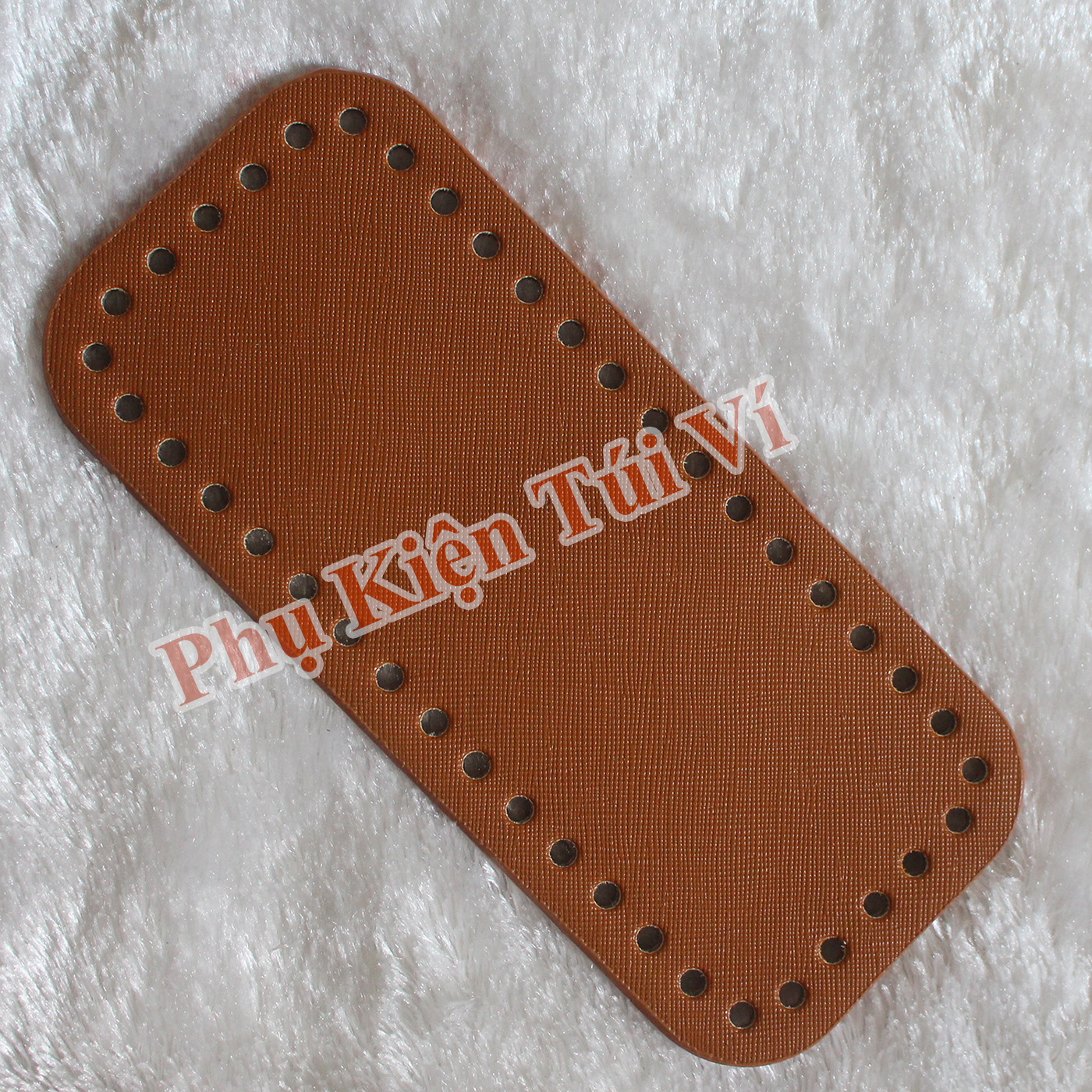 Đế da PU 8x18cm làm đồ handmade(82k/cái)