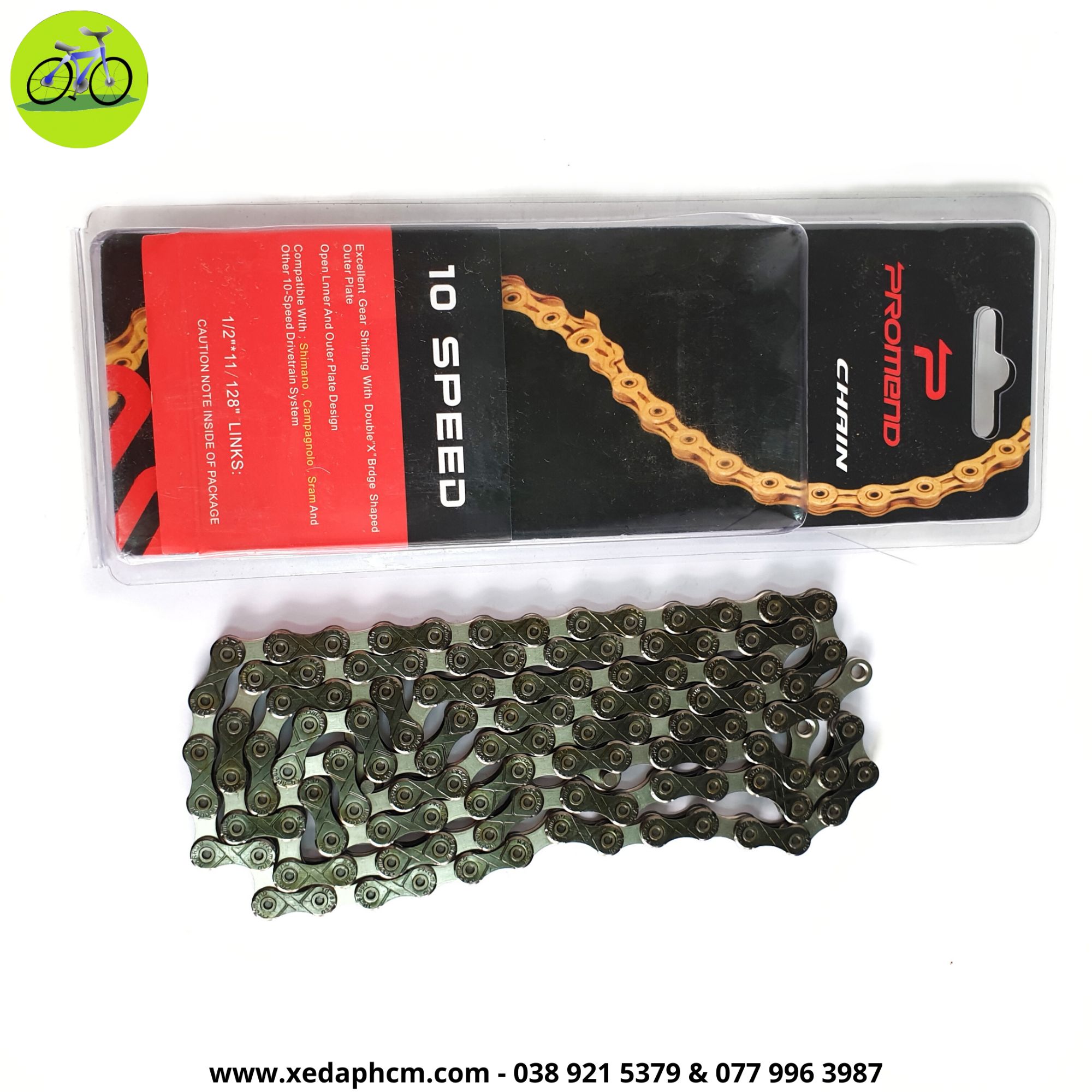 [HCM]Sên Xích xe đạp 10 Promend Speed Fullbox