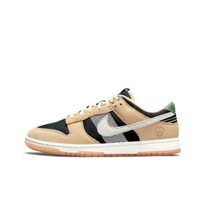 2021 SB Dunk Low "Rooted in peace" apricot white black men's and women's sports basketball shoes skateboard shoes casual shoe
