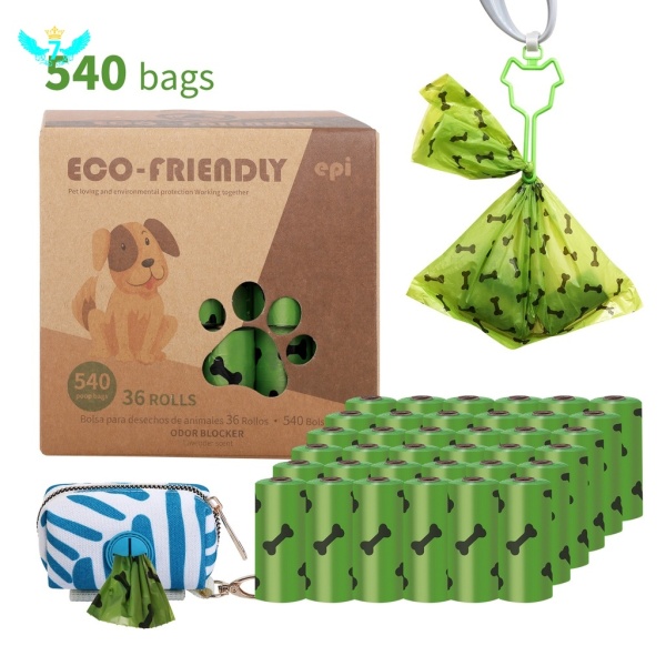 Pet Biodegradable Dog Poop Bags Earth-Friendly 1 Rolls 15 Counts 4 Colors Garbage Bag/YIDA