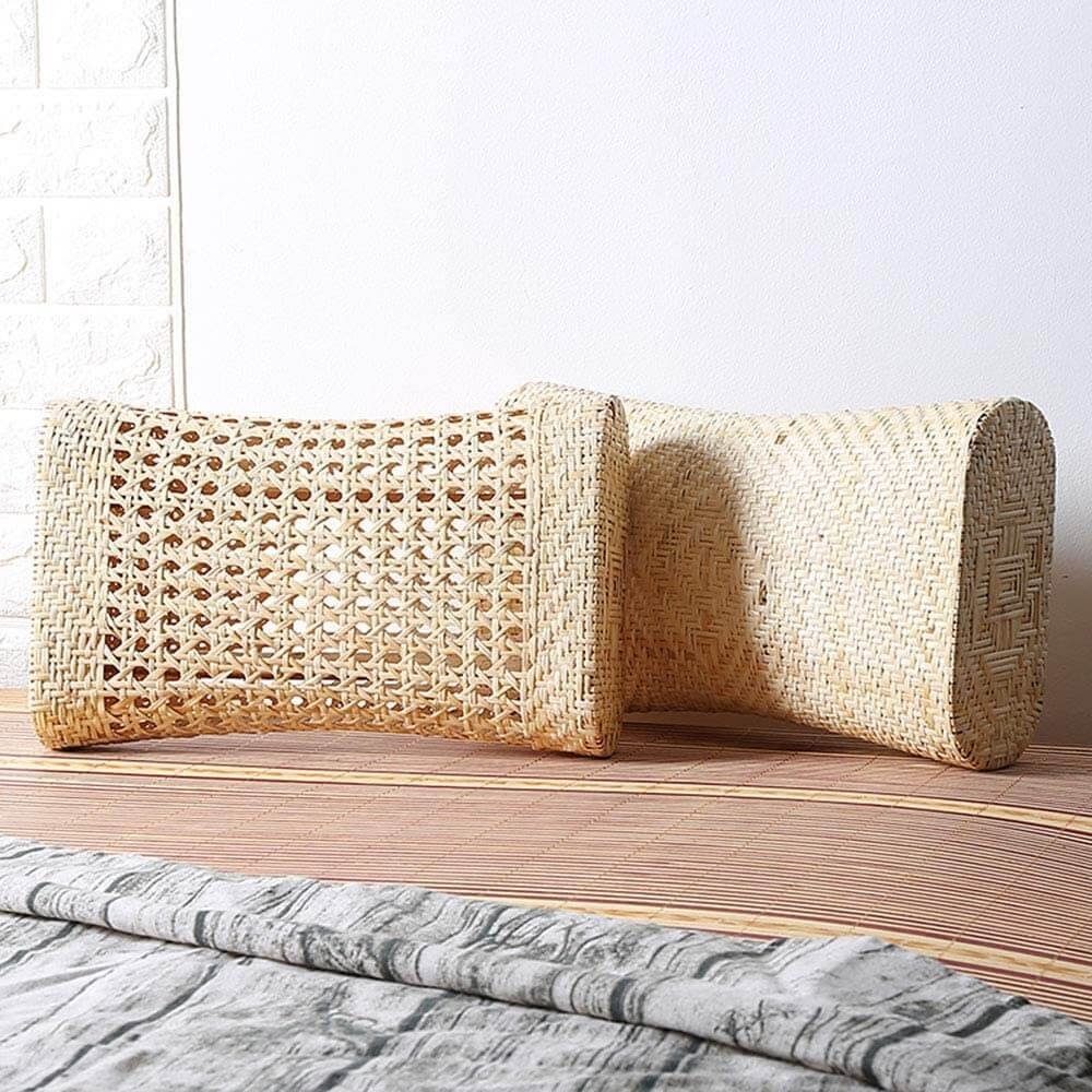 Gối mây tre đan, chất liệu mây tự nhiên cao cấp