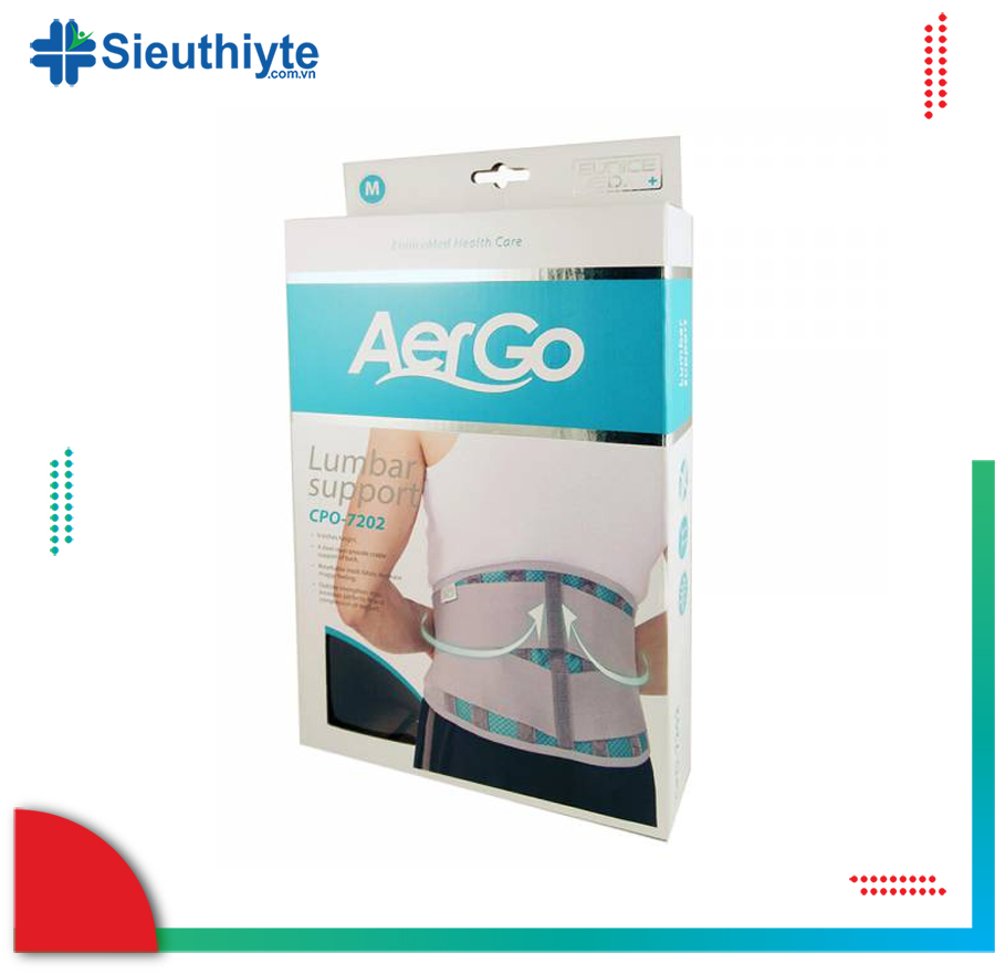 Đai Lưng Cột Sống Aergo CPO-7202 | Hàng Cao Cấp từ Taiwan | Giúp Giảm Bớt Đau ở Lưng | Chính Hãng
