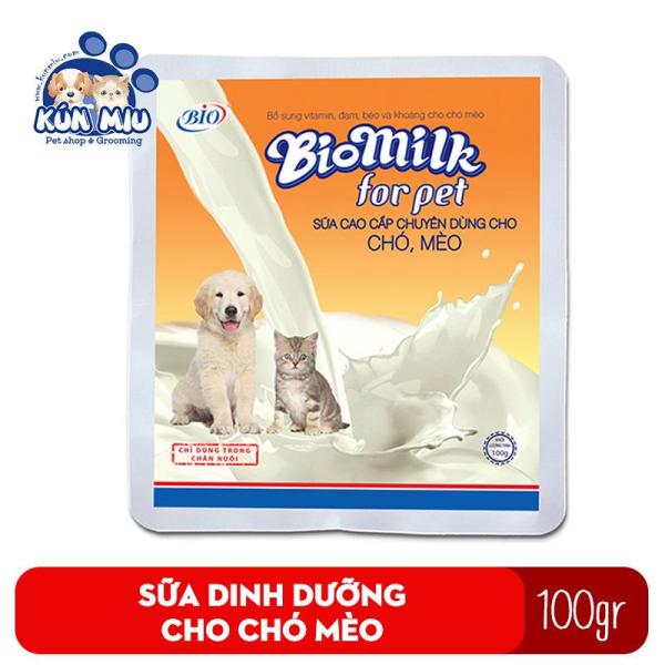 Sữa Bột Cho Chó Mèo Bio Milk 100Gr Cung Cấp Dinh Dưỡng Cho Chó, Mèo