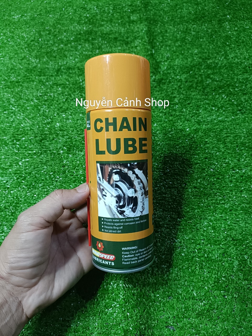 Xịt sên WINDSPEED chống văn,dưỡng sên và bôi trơn sên xe 40ml