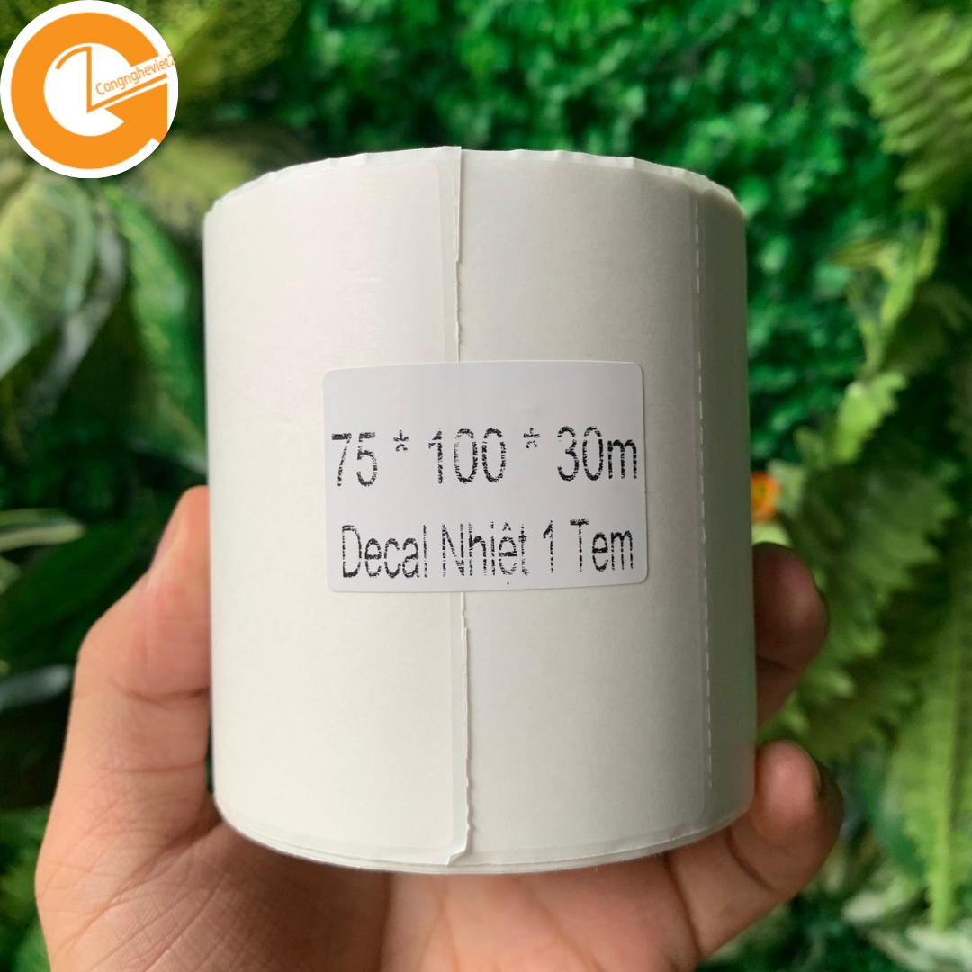 Tem dán decal dán giấy in nhiệt a7 giấy decal tem in nhiệt in vận đơn ...