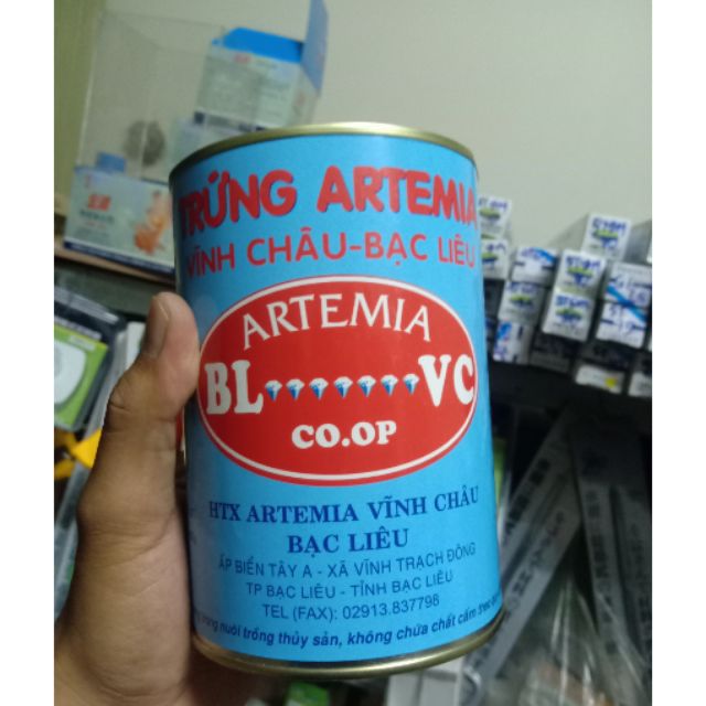 ARTERMIA VĨNH CHÂU , THỨC ĂN CHO CÁ ( SỚT LẺ 10G )