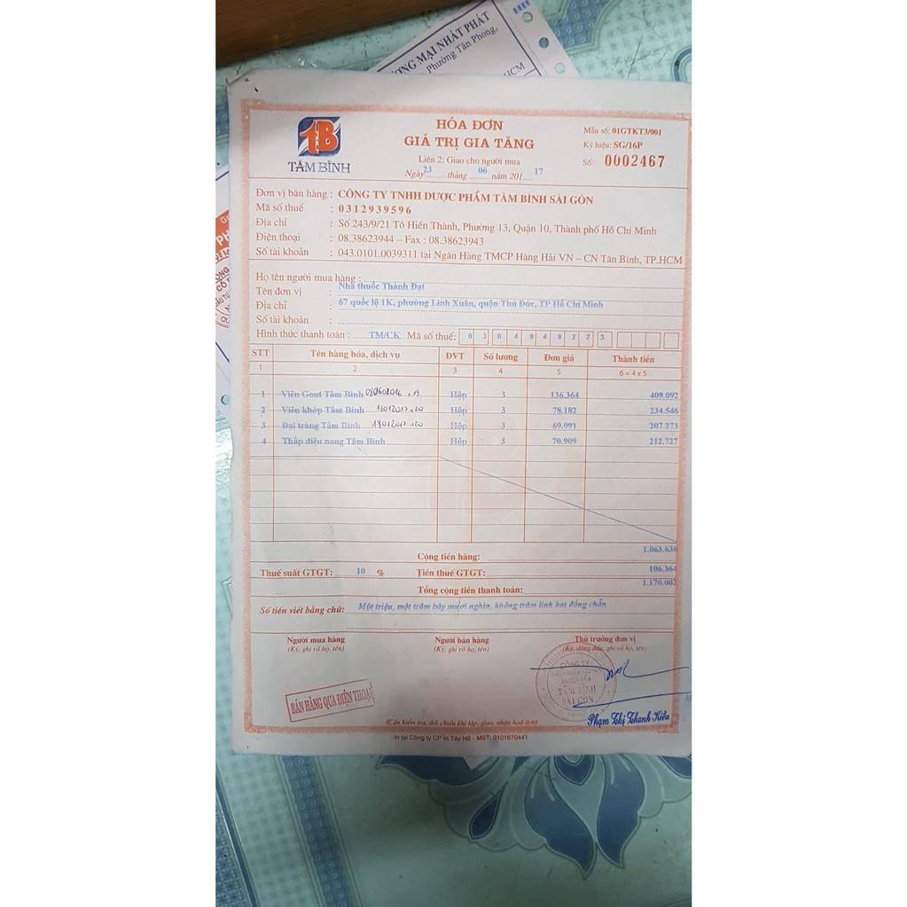 viên khớp tâm bình lọ 60 viên