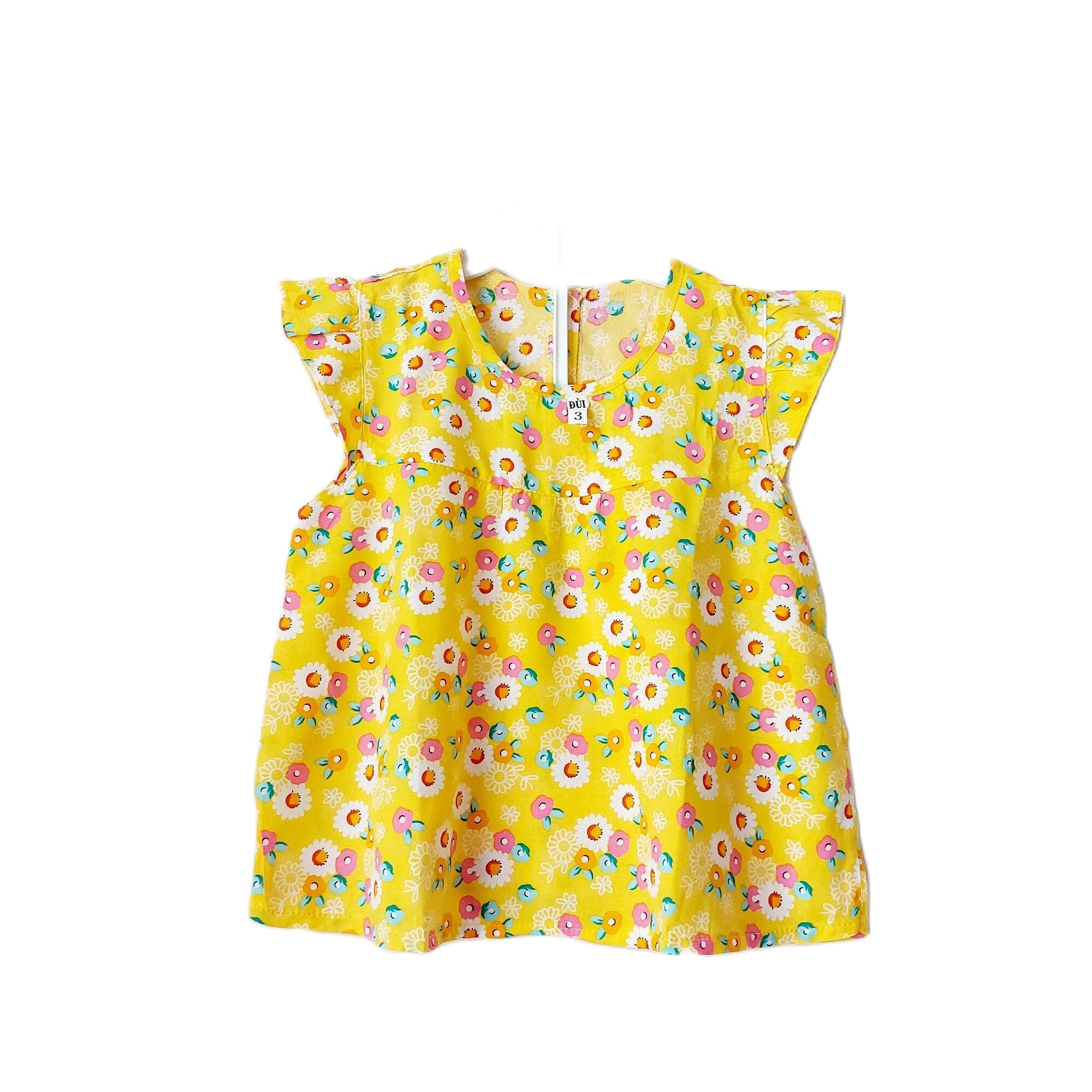 Bộ đồ Tole, lanh bé gái | Mẫu đùi Cánh Tiên, cài nút sau |Size 1-14 cho bé 6-42kg| Chất vải tole, lanh 2 da loại 1 mềm, mịn, mát cho bé gái, trai| Hàng Việt Nam | Đồ bộ bé gái |quần áo trẻ em