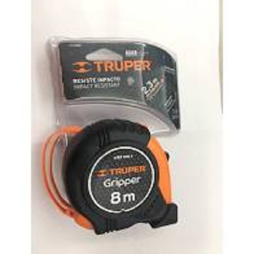 Thước cuốn thép khóa tự động 8m/26in in 2 mặt, hệ in và mét truper - 10749