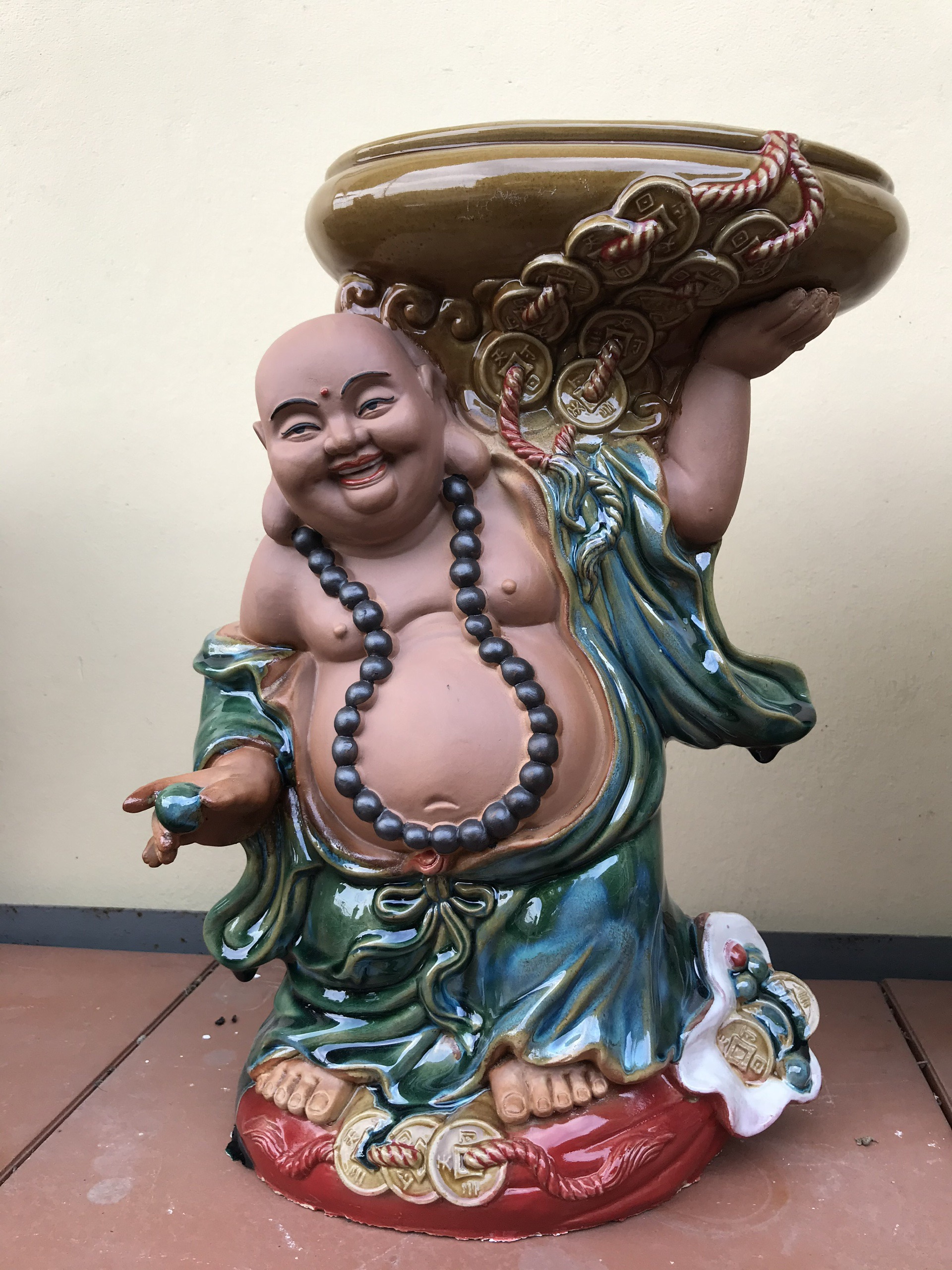 Chậu tương Di Lạc nâng ang
