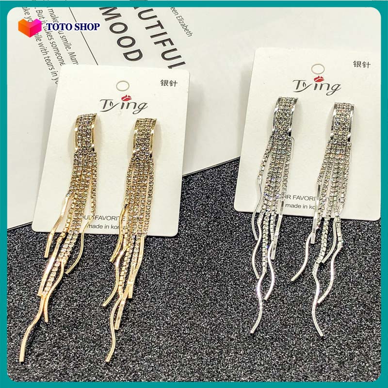 Bông tai nữ / Khuyên tai dáng dài phong cách sang trọng,quý phái, đi tiệc BSTKD - [ToToShop]