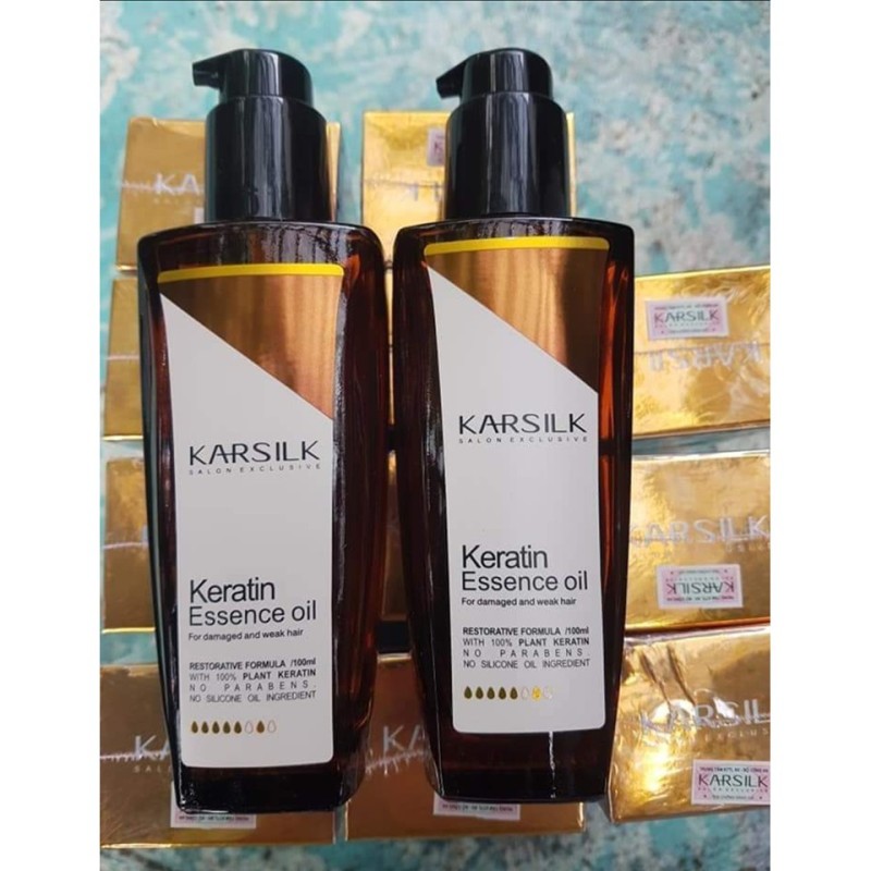 Tinh dầu dưỡng bóng Karsilk keratin essence oil giá rẻ