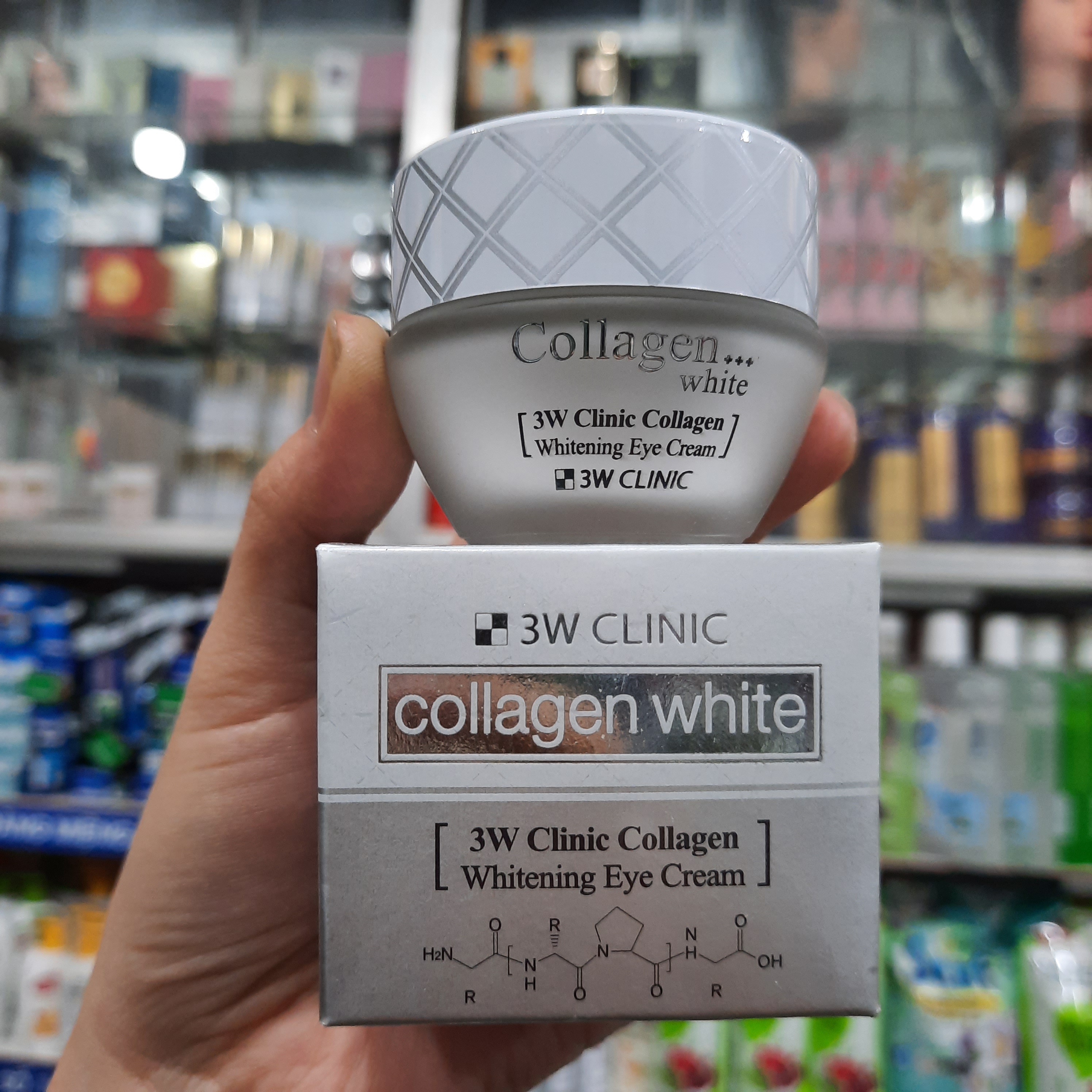 Kem Dưỡng Da Vùng Mắt 3W Clinic Collagen Whitening Eye Cream 35ml