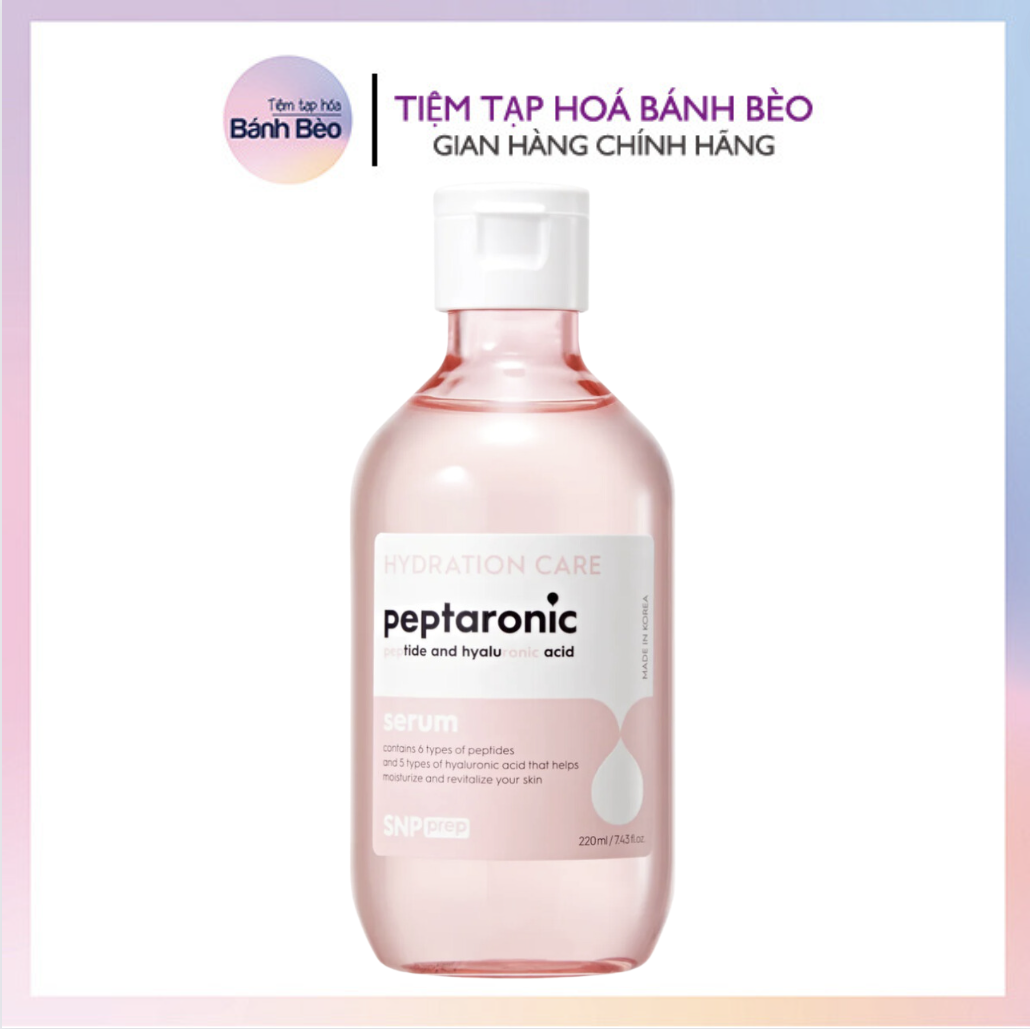 Tinh chất Dưỡng Ẩm, Săn Chắc S.N.P SNP Prep PEPTARONIC Serum 220ml
