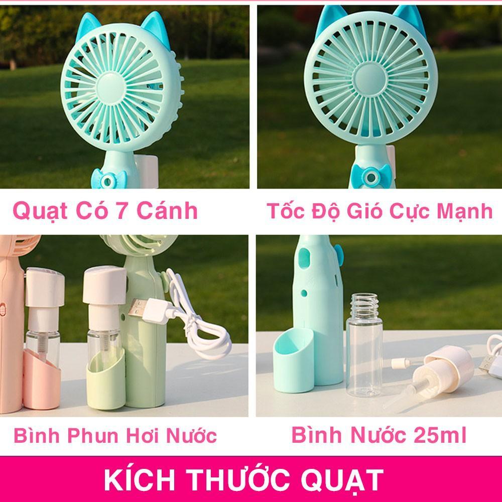 [HCM]Quạt Phun Sương Cầm Tay Mini