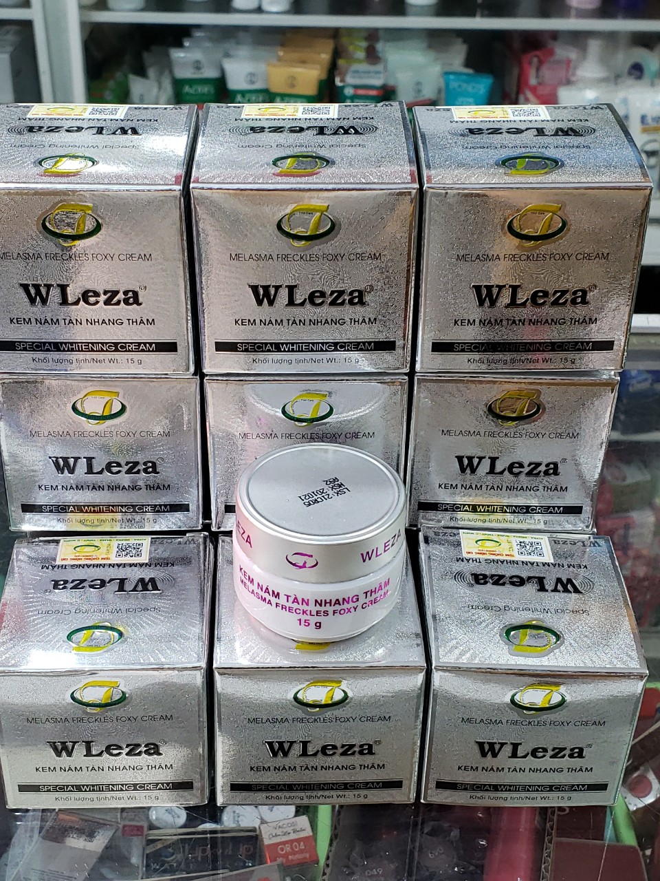 Kem nám tàn nhang thâm Wleza 15gr