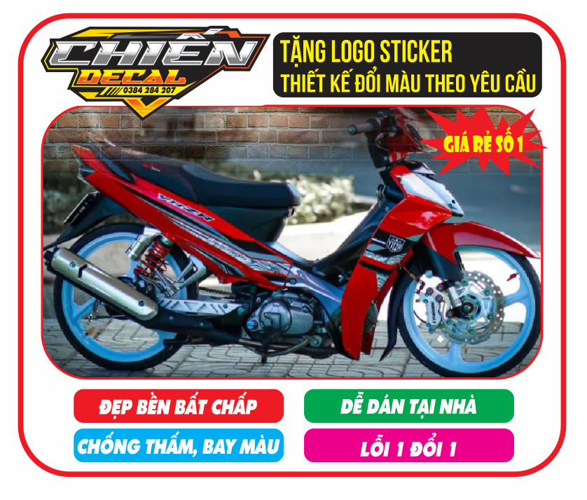 Tem rời sirius y11zr đỏ đen
